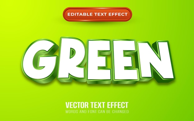 Green text effect