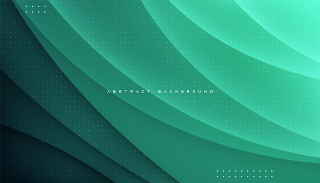 Green tosca abstract gradient background with halftone shape