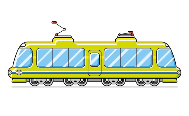 Vector green train