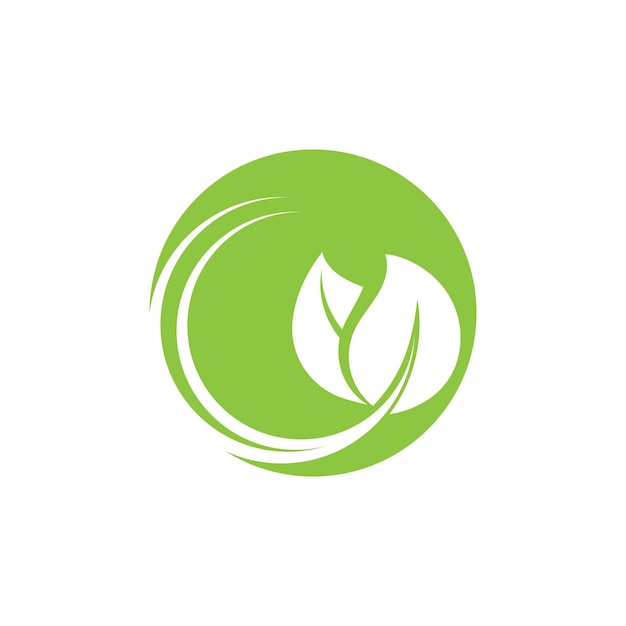 Green tree blad ecologie natuur logo element vector afbeelding