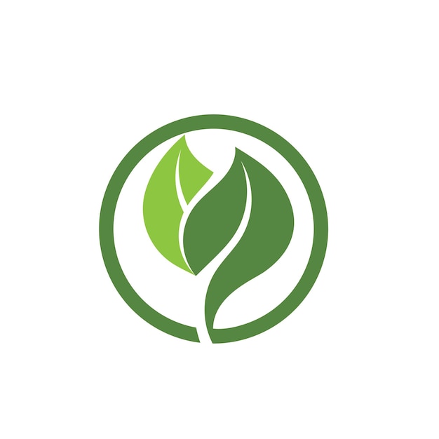 Green Tree leaf ecology nature logo element vector image