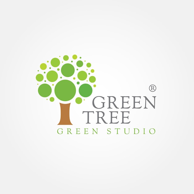 Logo dell'albero verde