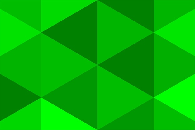 Vector green triangle background