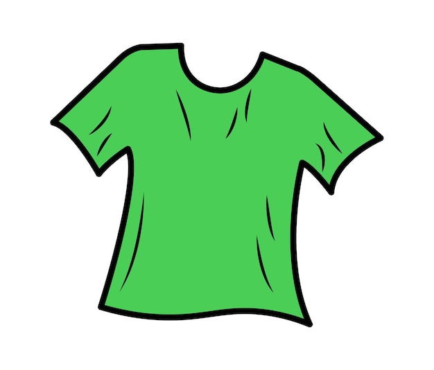 Green Tshirt icon Vector illustration