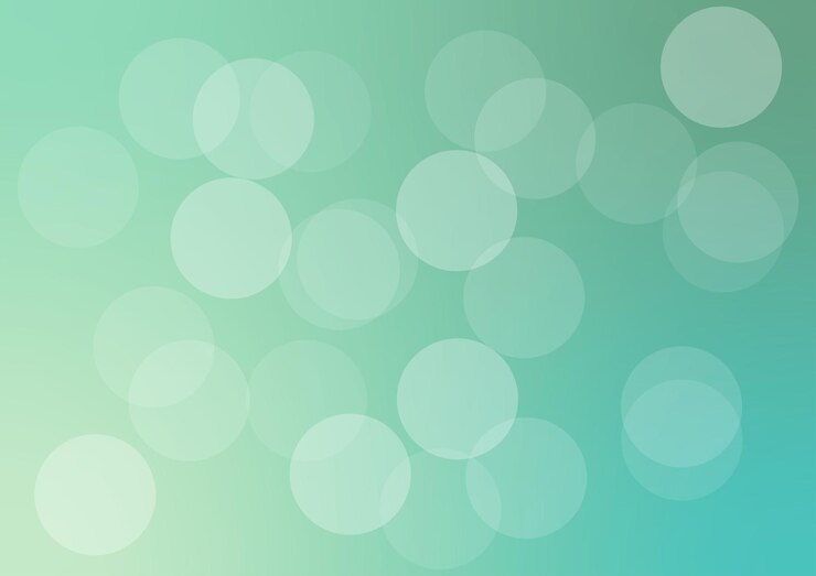 Vector green turquoise bubble background
