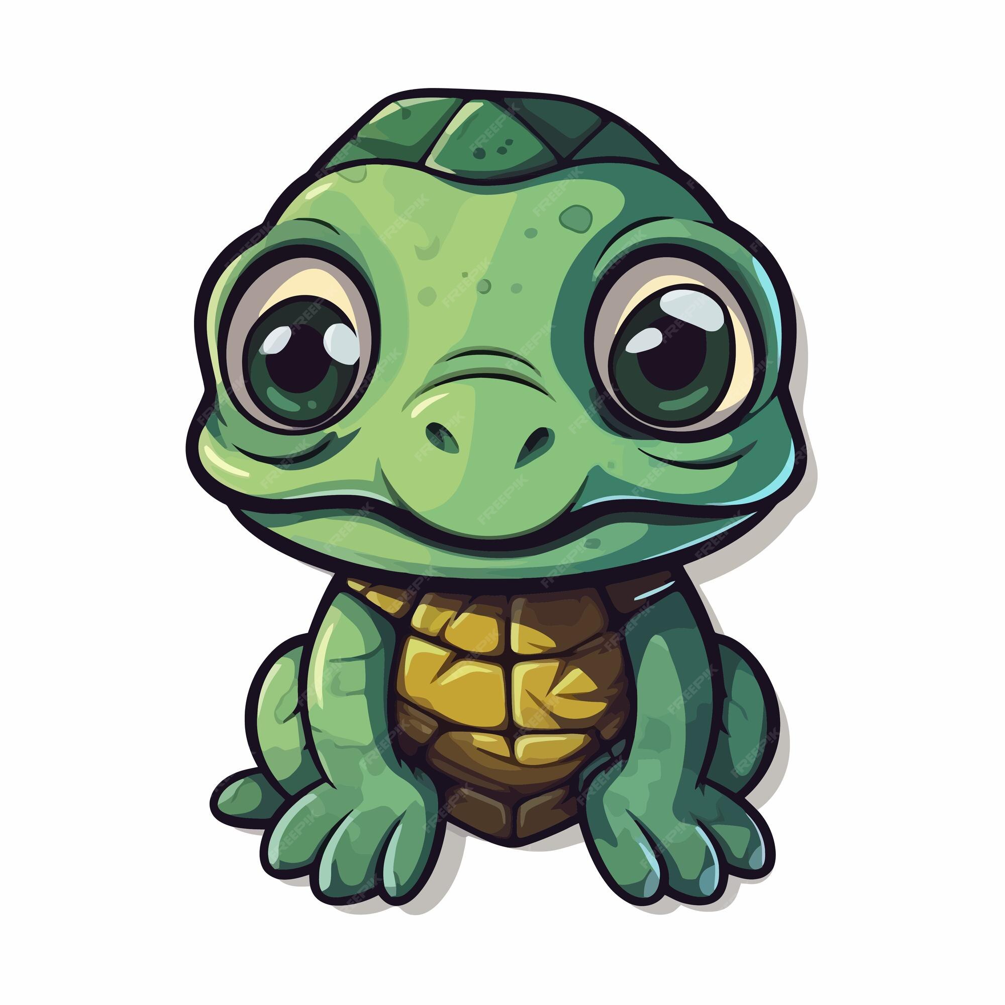 Premium Vector | Green turtle