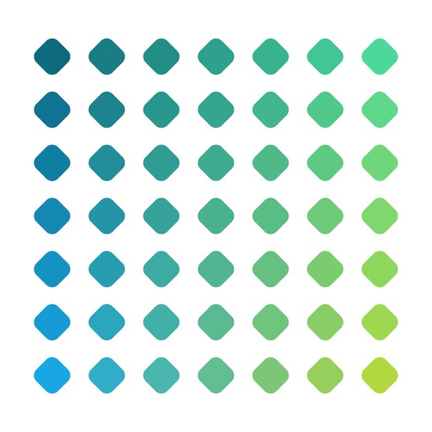 Green vector color palette