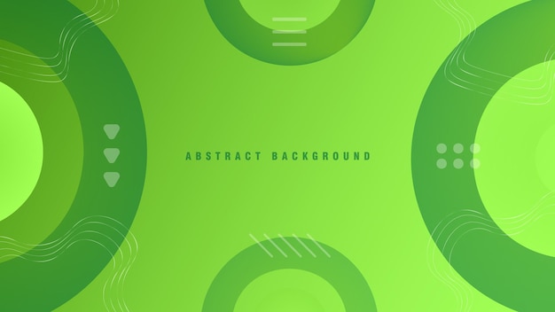 Green vector layout with circle shapes. Abstract background with colorful gradient.