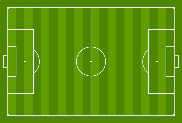 緑のベクトルサッカー場の背景スポーツグラフィックデザイン