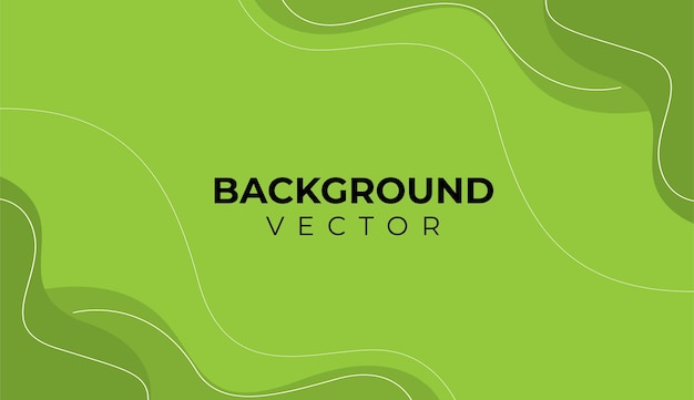 Green vector template background banner