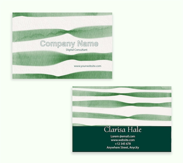 green vibes nature business card