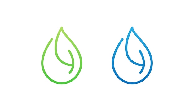 Green water logo design