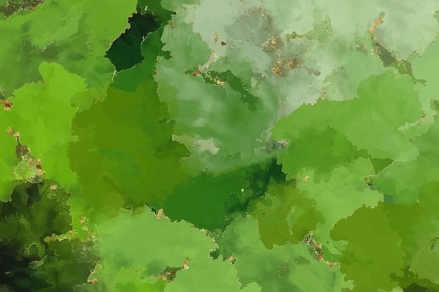 Vector green watercolor background