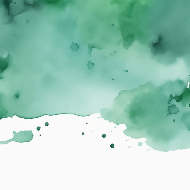 Зеленый фон акварелью