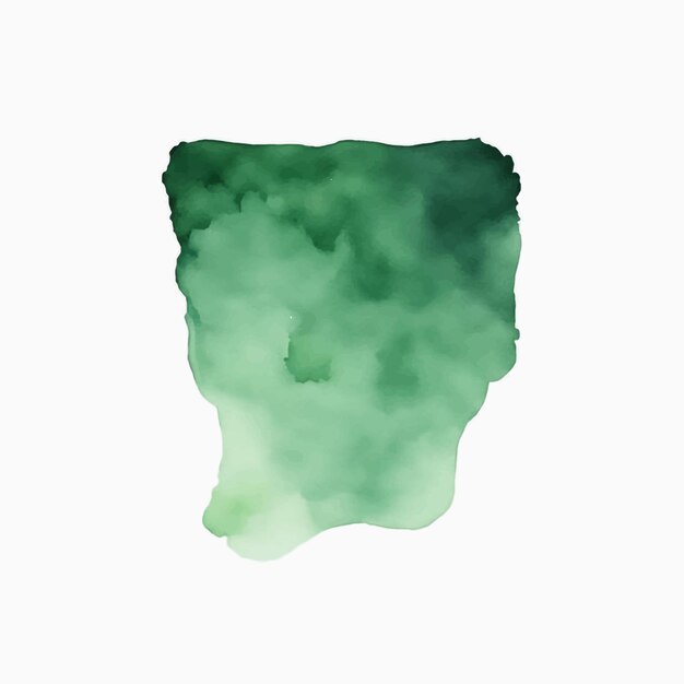 Vector green watercolor background