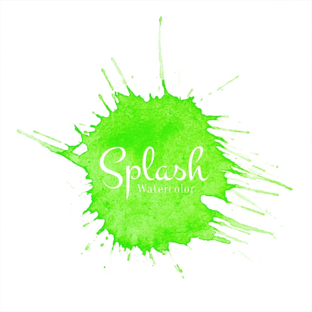 Premium Vector Green Watercolor Splash