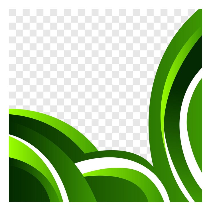 Premium Vector | Green wave abstract background vector template