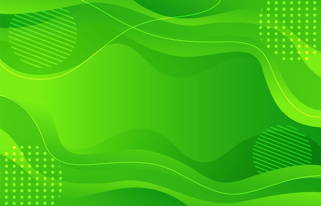 Green wave background