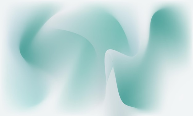 Green wavy abstract gradient background