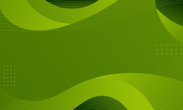 Green wavy gradient background