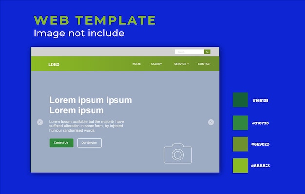 Vector green web template