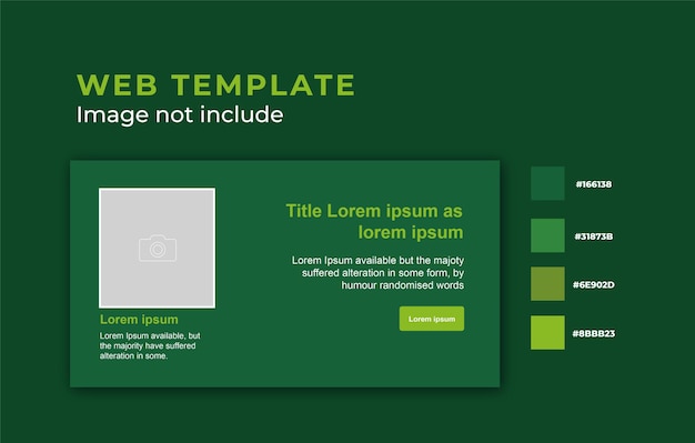 Vector green web template