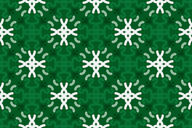 Vector a green and white abstract pattern with circles and dots