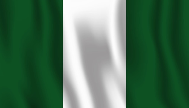A green and white flag of nigeria