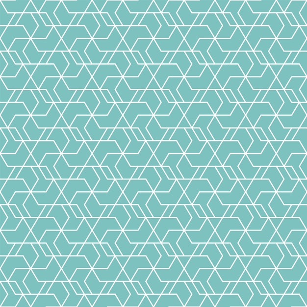 Green and white geometric pattern