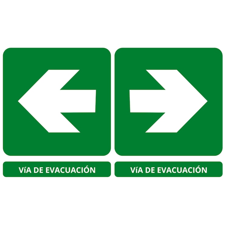 Vector a green and white sign that says  exit  and  exit