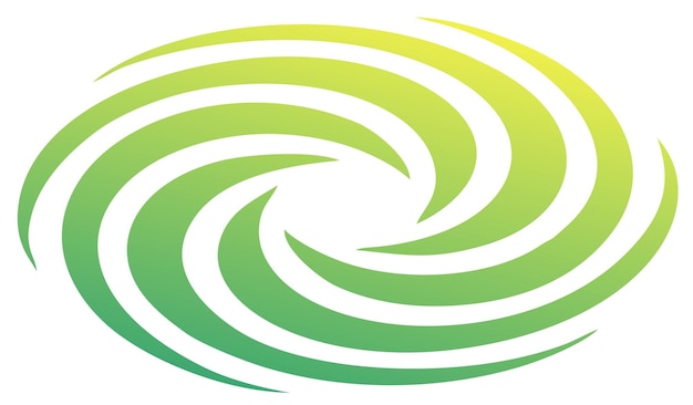Зелено-белый логотип в виде завитков со словом «завитки» посередине.