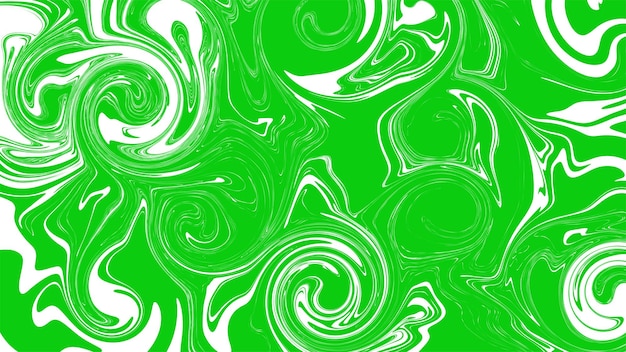 Green and white swirls in a swirly pattern.