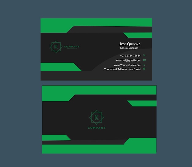 green with black