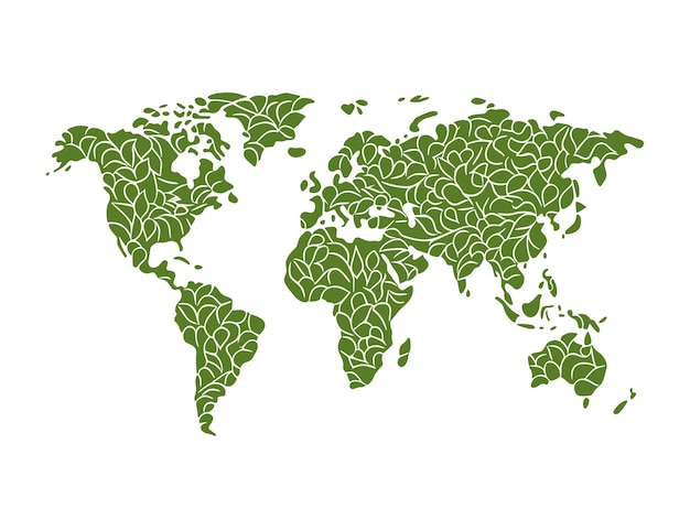 green world map