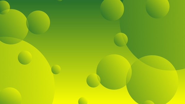 Green and yellow abstract circle gradient modern graphic background