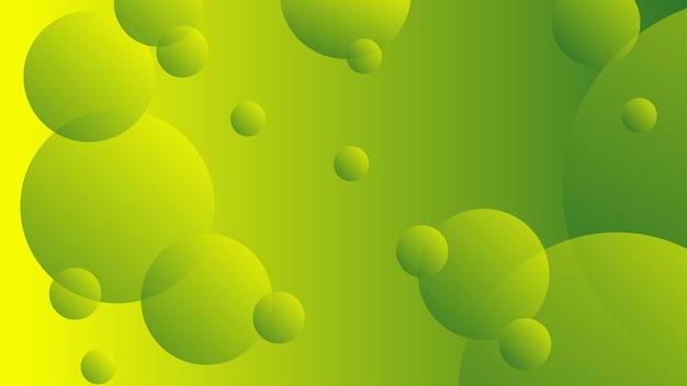 Green and yellow abstract circle gradient modern graphic background