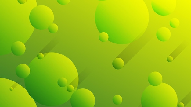 Зеленый и желтый абстрактный круг градиент современный графический фон