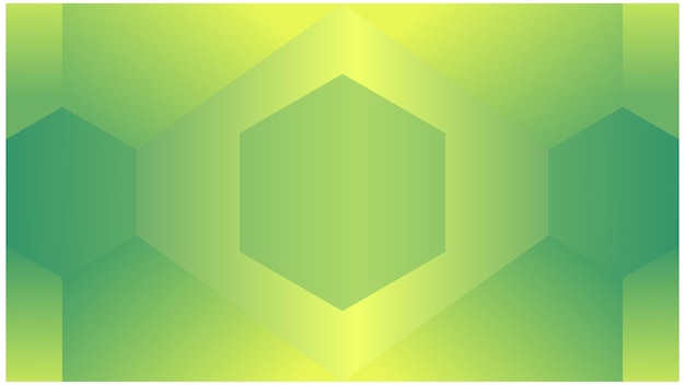 Uno sfondo verde e giallo con un motivo esagonale verde.