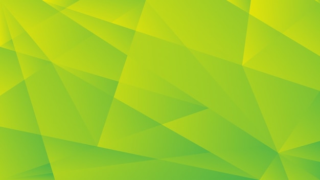 Green and yellow gradient polygon abstract background