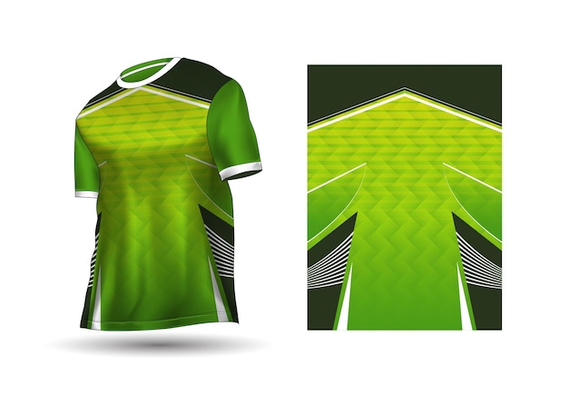 Green And yellow Pattern Sports TShirt Design