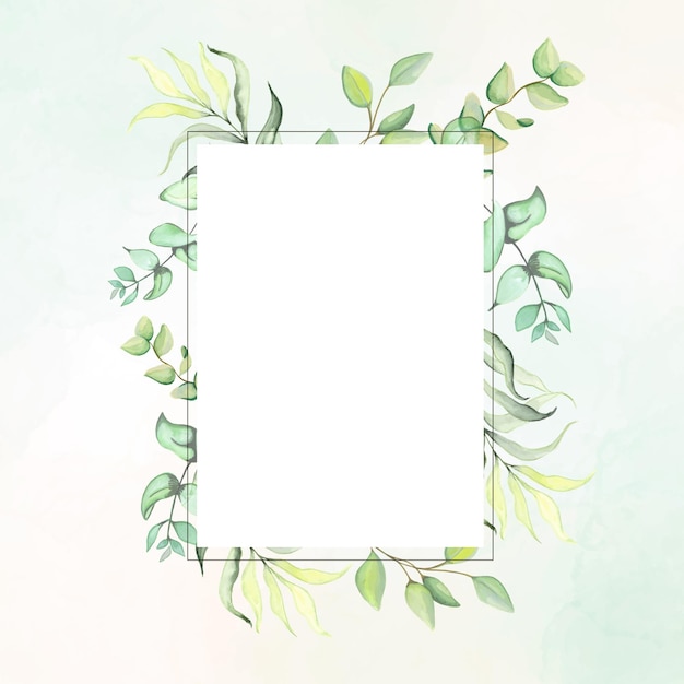 Green Yellow White Colourful Wedding Invitation Background Multipurpose Card Free Vector