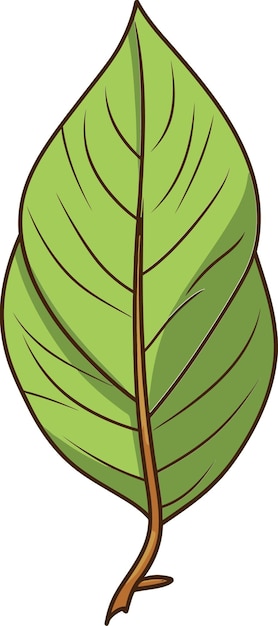 ベクトル 緑のエレガンス 精巧な葉のベクトルスケッチ 超現実的な植物 夢のような葉のヴェクトル肖像画