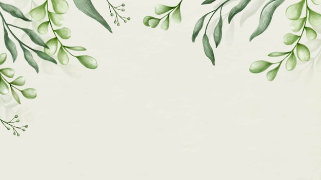 Vector greenery frame vector