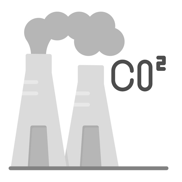 Вектор Векторное изображение значка парниковых газов может быть использовано для дня земли