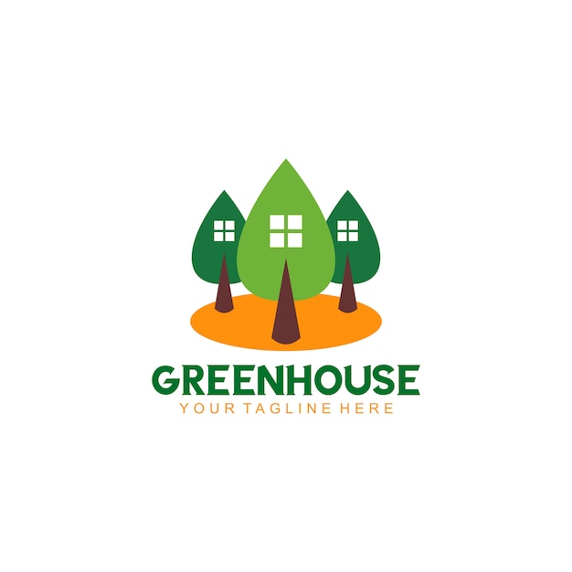 Vector greenhouse logo