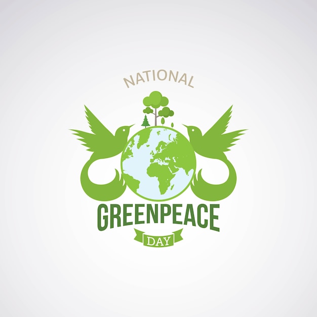 Greenpeace dag vector ontwerp