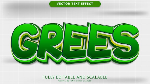 Grees text effect editable eps file