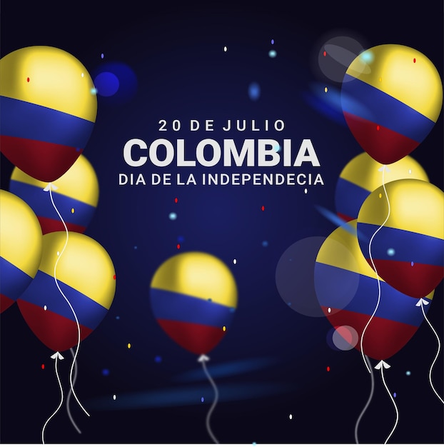 Biglietto di auguri per il paese della colombia