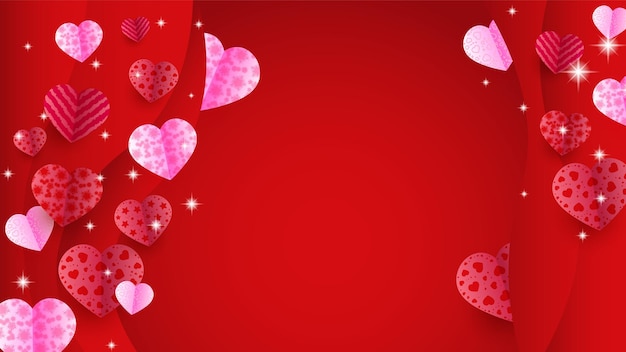 심장 모양의 인사말 카드 디자인은 특별한 날 어머니의 날 발렌타인을 위한 추상 장식을 만듭니다.