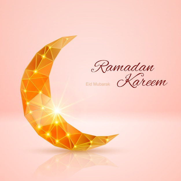 Biglietto di auguri del santo mese musulmano del ramadan